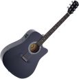 Fender Squier SA-105CE Black Westerngitarre