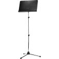 K&M 118/4 Orchesternotenpult Stativ verchromt, Holzplatte schwarz