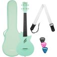 Cascha Carbon Fibre Ukulele Set Mint Konzert-Ukulele inkl. Gigbag & Zubehör