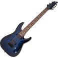 Schecter Omen Elite 7 See Thru Blue Burst 7-String E-Gitarre