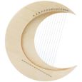 HLURU Lyre Halbmond 15 Saiten natur