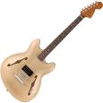 Fender Tom DeLonge Starcaster RW CHW Satin Shoreline Gold E-Gitarre