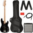 Fender Squier Affinity P-Bass PJ Pack BLK E-Bassgitarren Set
