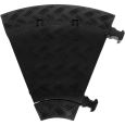 Defender MINI C MK2 RIGHT BLACK Kabelbrücke 3 Kanäle 45° Bogen rechts Höhe 5cm