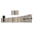 LGB 18150 Handweiche links Radius R5 15°
