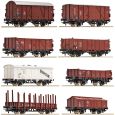 Roco 44002 8-teiliges Set Güterwagen der DB Ep. III