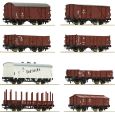 Roco 67127 8-teiliges Set Güterwagen der DR Ep:III