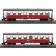 Tillig 13982 Personenwagenset der HSB, bestehend aus zwei Personenwagen KB, Ep. V-VI