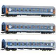 Roco 74188 3-tlg. Set 1: Reisezugwagen D 374/375 Vindobona/Hungaria, MAV, Ep. IV - V