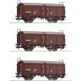 Roco 66178 3-tlg.Set: Schiebedachwagen, ÖBB, Ep.IV-V