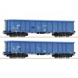 Roco 76023 2-tlg.Set: Offene Güterwagen, CRONIFER, Ep. VI