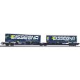 Piko 24600 Taschenwagen T3000e Wascosa with 2 "Dissegna" Trailern, SBB, Ep. VI