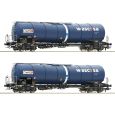 Roco 77046 2-tlg. Set: Kesselwagen, Chemoil, Ep. VI