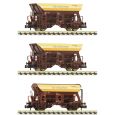 Fleischmann 6660057 N 3er Set Schotterwagen, ÖBB, Ep.V-VI 'Wir bauen für Sie'