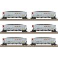 Trix 24911 H0 Hopper Car-Set, BNSF, Ep. VI