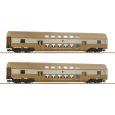Roco 6280026 TT 2-tlg. Set 2: Doppelstockwagen, DR, Ep. IV