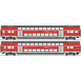 6220145 H0 4er Set Doppelstockwagen mit Steuerwagen, DSB, Ep. VI, AC Thumbnail 1