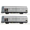 Roco 6600110 H0 2er Set Schiebewandwagen Hbbillns, SBB-Cargo, Ep. VI