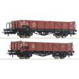 Roco 6600150 H0 2er Set Offene Güterwagen Wddt, PKP, Ep. III