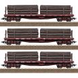 Trix 24922 H0 Flachwagen-Set, US, Ep. II