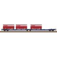 Trix 24474 H0 Doppel-Taschenwagen Sdggmrss S269, VTG AG, Ep. VI