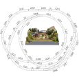 Märklin K-track set ohne bedding für Noch Easy-Track Theisensee