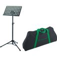 K&M 11940 Orchester Notenpult schwarz + Tragetasche