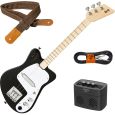 Loog Mini Electric Guitars Black Kindergitarre + Verstärker + Kabel + Gurt