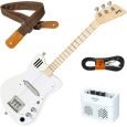 Loog Mini Electric Guitars White Kindergitarre + Verstärker + Kabel + Gurt