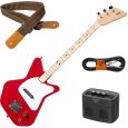 Loog Pro Electric Guitars Red Kindergitarre + Verstärker + Gurt + Kabel