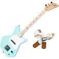Loog Pro Electric Guitars Green Kindergitarre + Gurt