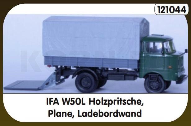 Hädl 121044 IFA W50L Pritsche Plane Ladebordwand