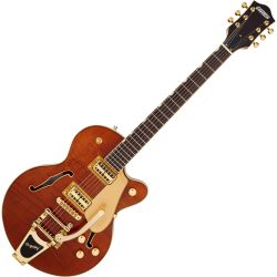 Gretsch Electromatic LTD Flame Okoume Broadkaster Roundup Orange E-Gitarre