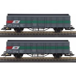 01110 TT 2er Set Offene Güterwagen Fbs, Steiermärkischen Landesbahnen, Ep. V
