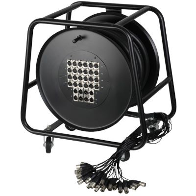 Adam Hall Kabel Multicore auf Trommel mit Stagebox 24/8 50 m