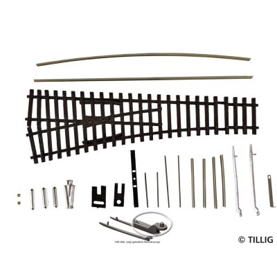 Tillig 83434 TT Weiche EW1 Bausatz Links 15