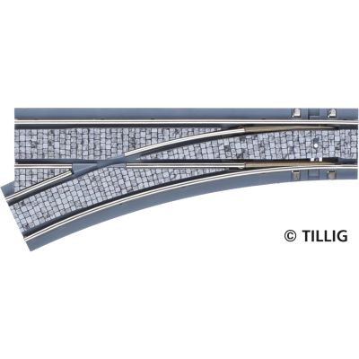 Tillig 87083 Weiche R 250 Links Pflaster