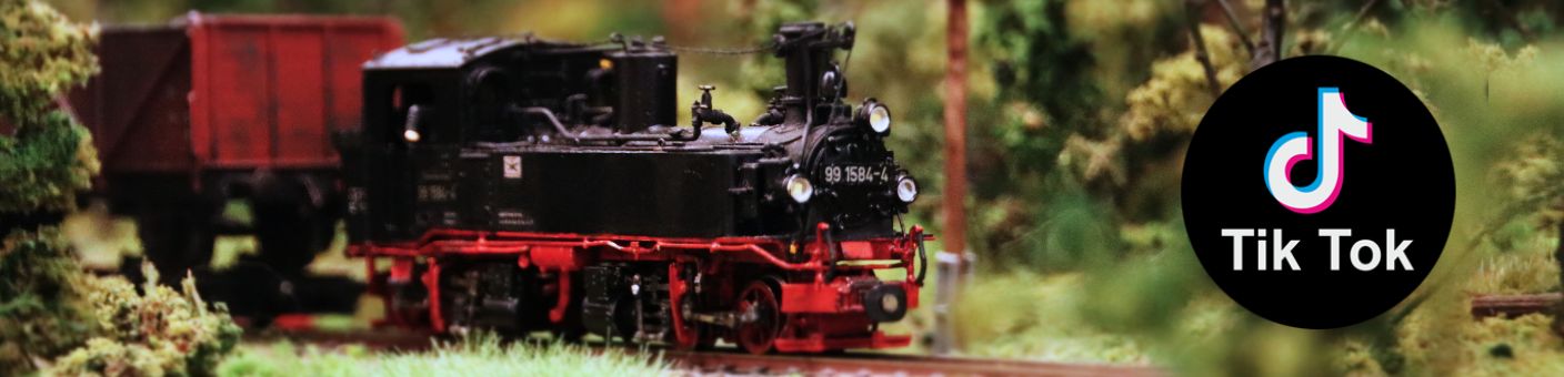 Modellbahn TikTok Influencer im Modellbahnshop