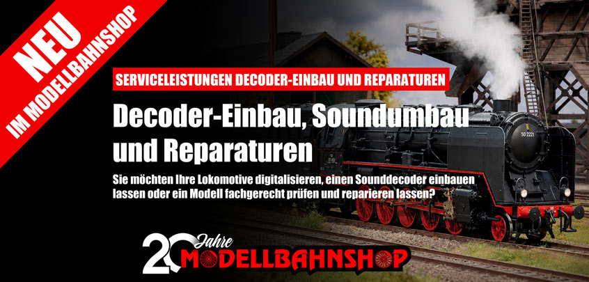 Decoder-Einbau, Soundumbau und Reparaturen