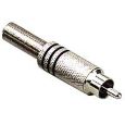 STAGG rca male plug-nickel plated 0200-M-BLACKH Thumbnail 1