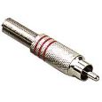 STAGG rca male plug-nickel plated 0200-M-REDH Thumbnail 1