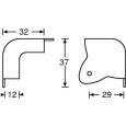 Adam Hall Radius Ecke zweischenklig, vernickelt Thumbnail 2