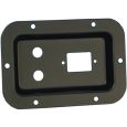 Adam Hall 8713BLK Einbauschale 2xKlinke+IECC Buchse sch Thumbnail 1