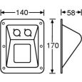 Adam Hall 87160 Einbauschale 2x Uni. XLR od. 4pol Speakon Thumbnail 2