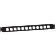 Adam Hall 872213 U Rackblende f.12xXLR D universal 1 HE Thumbnail 1
