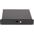 KORN 19 Zoll Rackschublade mit Schloss 2 HE Stahl 39 cm tief Thumbnail 3