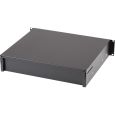 KORN 19 Zoll Rackschublade mit Schloss 2 HE Stahl 39 cm tief Thumbnail 4