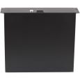 19 Zoll Rackschublade mit Schloss 3 HE Stahl 39 cm tief Thumbnail 3
