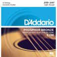 Daddario EJ38 - Akustikgitarre Saiten 12-Saiter Phosphor-Bronze Thumbnail 1