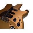 Fender Mexico Fat Strat E-Gitarre Golden Sister inkl. Koffer Thumbnail 2